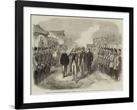 Landing of Sir Rutherford Alcock, Kcb, at Yokohama, Japan-null-Framed Giclee Print