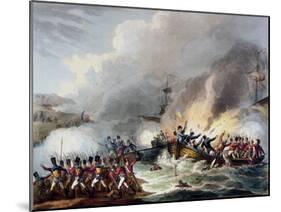 'Landing of the British Troops in Egypt, March 1801', 1815-Thomas Sutherland-Mounted Giclee Print