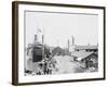 Landing of the Cleveland Toledo Boats, Put-In-Bay, Ohio-null-Framed Photo