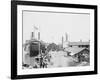 Landing of the Cleveland Toledo Boats, Put-In-Bay, Ohio-null-Framed Photo