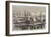 Landing of the Crown Prince and Princess of Denmark at the Custom House, Copenhagen-null-Framed Giclee Print