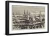 Landing of the Crown Prince and Princess of Denmark at the Custom House, Copenhagen-null-Framed Giclee Print