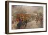 Landing of the First Canadian Division at St. Nazaire, 1915-Edgar Bundy-Framed Giclee Print
