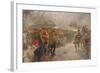 Landing of the First Canadian Division at St. Nazaire, 1915-Edgar Bundy-Framed Giclee Print