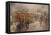 Landing of the First Canadian Division at St. Nazaire, 1915-Edgar Bundy-Framed Stretched Canvas
