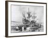 Landing of the Mayflower on 11th December 1620-null-Framed Giclee Print