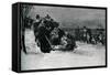 Landing of the Mayflower pilgrims-Howard Pyle-Framed Stretched Canvas