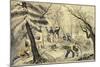 Landing of the Pilgrims at Plymouth 11Th Dec 1620-Currier & Ives-Mounted Giclee Print