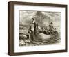 Landing of the Pilgrims at Plymouth Rock, 1620-null-Framed Giclee Print