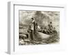 Landing of the Pilgrims at Plymouth Rock, 1620-null-Framed Giclee Print