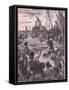 Landing of the Romans on the Coast of Kent-Henry Marriott Paget-Framed Stretched Canvas