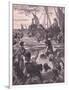 Landing of the Romans on the Coast of Kent-Henry Marriott Paget-Framed Giclee Print