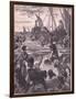 Landing of the Romans on the Coast of Kent-Henry Marriott Paget-Framed Giclee Print