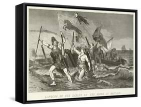 Landing of the Saxons on the Shore of Britain-null-Framed Stretched Canvas