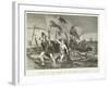 Landing of the Saxons on the Shore of Britain-null-Framed Giclee Print