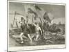 Landing of the Saxons on the Shore of Britain-null-Mounted Giclee Print