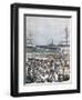 Landing of the Senegalese Troops at the New Wharf in Cotonou, Benin, 1892-Henri Meyer-Framed Giclee Print