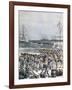 Landing of the Senegalese Troops at the New Wharf in Cotonou, Benin, 1892-Henri Meyer-Framed Giclee Print