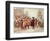 Landing of William Penn, 1682-Jean Leon Gerome Ferris-Framed Giclee Print