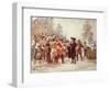 Landing of William Penn, 1682-Jean Leon Gerome Ferris-Framed Giclee Print