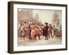 Landing of William Penn, 1682-Jean Leon Gerome Ferris-Framed Giclee Print