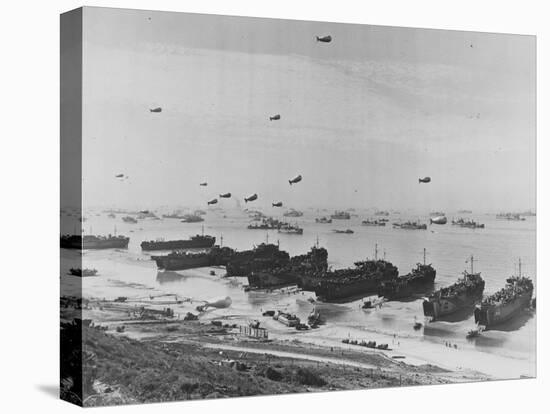 Landing on Omaha Beach-null-Stretched Canvas