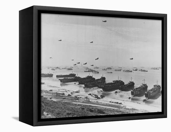 Landing on Omaha Beach-null-Framed Stretched Canvas