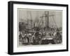 Landing Oranges at Fresh Wharf, London Bridge, for Christmas-null-Framed Giclee Print