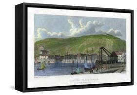 Landing Place, Outer Harbour, Dover, Kent, 19th Century-E Finden-Framed Stretched Canvas