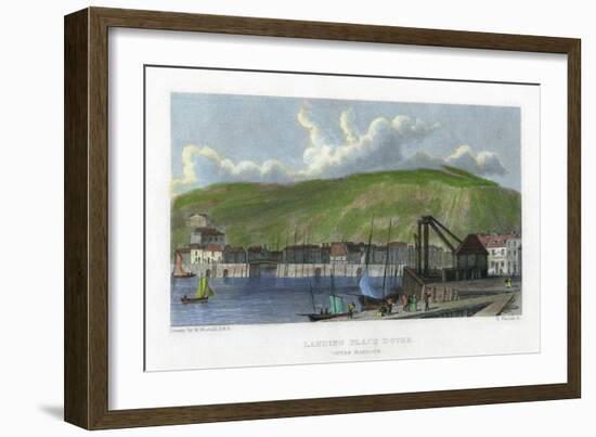 Landing Place, Outer Harbour, Dover, Kent, 19th Century-E Finden-Framed Giclee Print