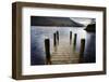 Landing Stage in Autumn at Mossdale Bay, Ullswater, Lake District Nat'l Park, Cumbria, England, UK-Mark Sunderland-Framed Photographic Print