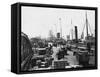 Landing Stage of Liverpool Docks-null-Framed Stretched Canvas