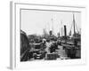 Landing Stage of Liverpool Docks-null-Framed Photographic Print