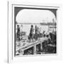 Landing Stage on the Irawaddy River, Rangoon, Burma, 1908-null-Framed Photographic Print