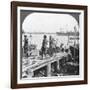 Landing Stage on the Irawaddy River, Rangoon, Burma, 1908-null-Framed Photographic Print