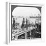 Landing Stage on the Irawaddy River, Rangoon, Burma, 1908-null-Framed Photographic Print