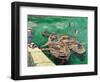 Landing Stage with Boats, c.1888-Vincent van Gogh-Framed Giclee Print