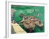 Landing Stage with Boats, c.1888-Vincent van Gogh-Framed Giclee Print