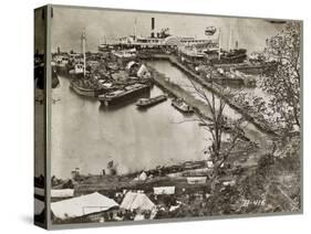 Landing supplies on the James River, Virginia, 1865-Mathew & studio Brady-Stretched Canvas