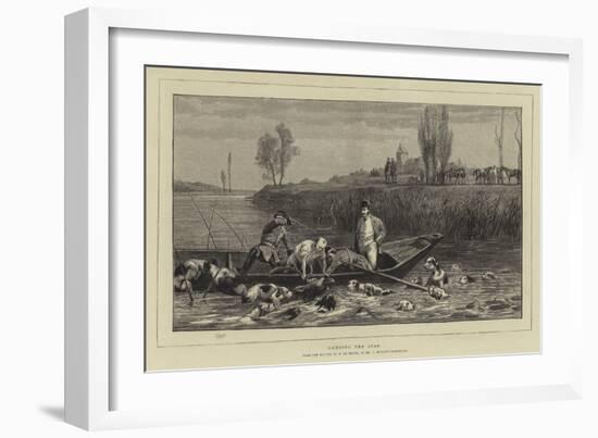 Landing the Stag-Charles Oliver De Penne-Framed Giclee Print