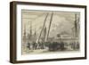 Landing the Wounded from HMS Retribution, at Portsmouth-null-Framed Giclee Print