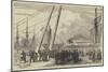 Landing the Wounded from HMS Retribution, at Portsmouth-null-Mounted Giclee Print