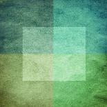 Grungy Watercolor-Like Graphic Abstract Background. Green-landio-Art Print