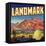 Landmark Brand - Phoenix, Arizona - Citrus Crate Label-Lantern Press-Framed Stretched Canvas