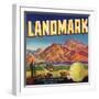 Landmark Brand - Phoenix, Arizona - Citrus Crate Label-Lantern Press-Framed Art Print