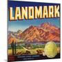 Landmark Brand - Phoenix, Arizona - Citrus Crate Label-Lantern Press-Mounted Art Print