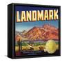 Landmark Brand - Phoenix, Arizona - Citrus Crate Label-Lantern Press-Framed Stretched Canvas