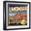 Landmark Brand - Phoenix, Arizona - Citrus Crate Label-Lantern Press-Framed Art Print