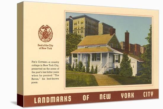 Landmarks of New York City, Poe's Cottage-null-Stretched Canvas