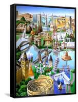 Landmarks of the World-Adrian Chesterman-Framed Stretched Canvas